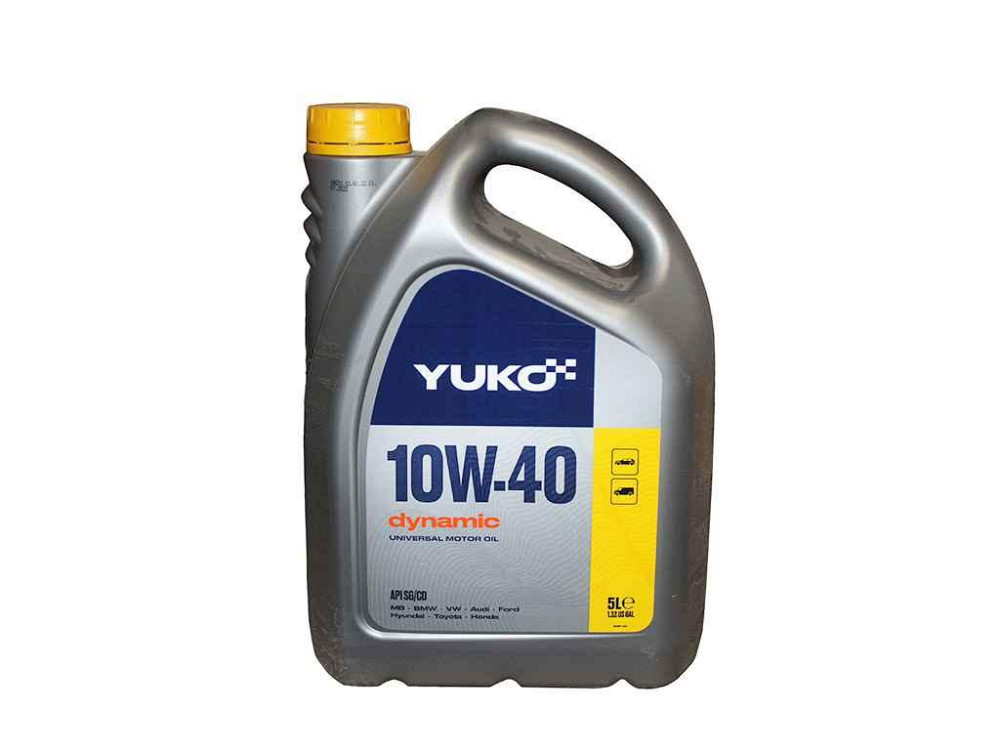 Масло моторное полусинтетическое DYNAMIC 10W-40 API SG/CD 5,0 л ТМ Yuko Solmir Киев - изображение 1