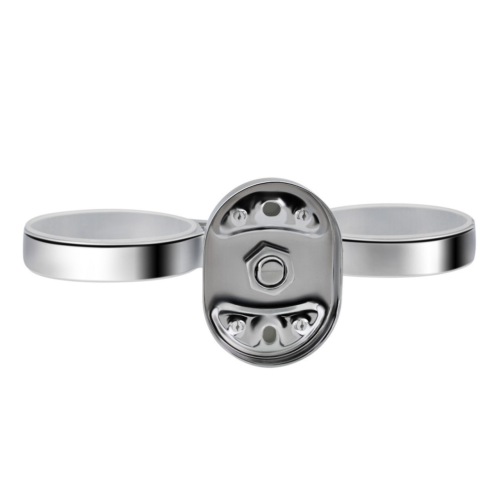 Стакан с держателем Lidz Oreo 0402 двойной настенный (матовое стекло) LDORE0402CRM22164 Chrome Киев - изображение 7