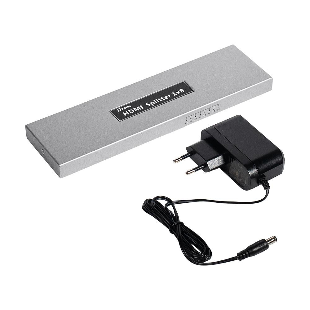 Розгалужувач відеосигналу HDMI 1x8 4K Dtech DT-7148B(MS) (74-00142) Киев - изображение 10