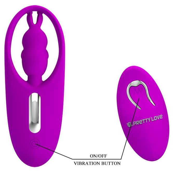 Вибро-стимулятор зайчик с пультом ДУ Pretty Love - Wild Rabbit, BW-022071ZW Sex Aura Киев - изображение 7