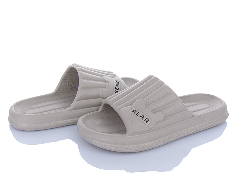 Жіночі шльопанці темно бежевий пінка Ведмедик Одеса - фото 1