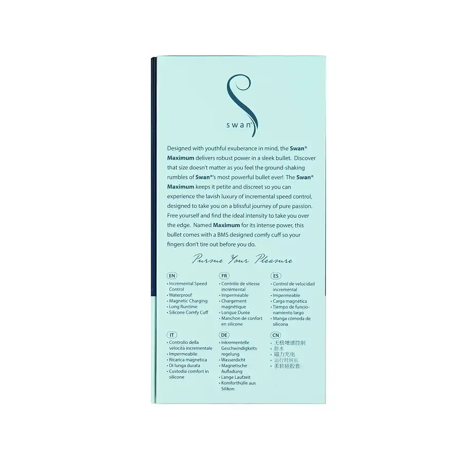 Віброкуля Swan Maximum + Comfy Cuff Blue, суперпотужна, різна інтенсивність, силіконова манжета Львів - фото 10