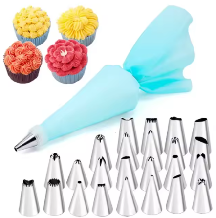 Набор насадок для украшения тортов 24 шт с мешком Киев