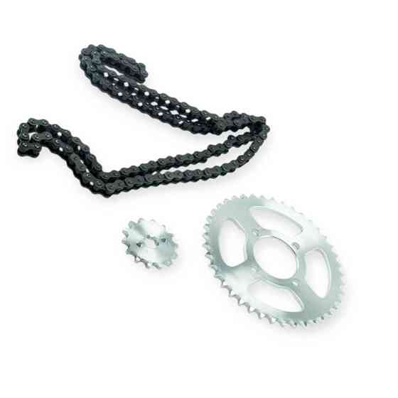 Звезда 420*41+420*14 мопед Дельта + цепь 112 зв комплект Мукачево