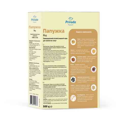 Корм Природа Попугайчик Йод для хвилястих попугаїв 500 г Київ