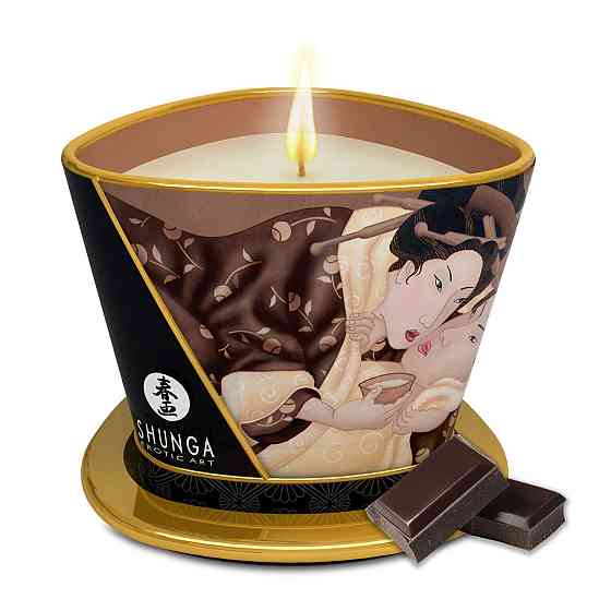 Масажна свічка Intoxicating Chocolate, аромат шоколаду, 170 мл SHUNGA (Канада) Sex Aura Київ