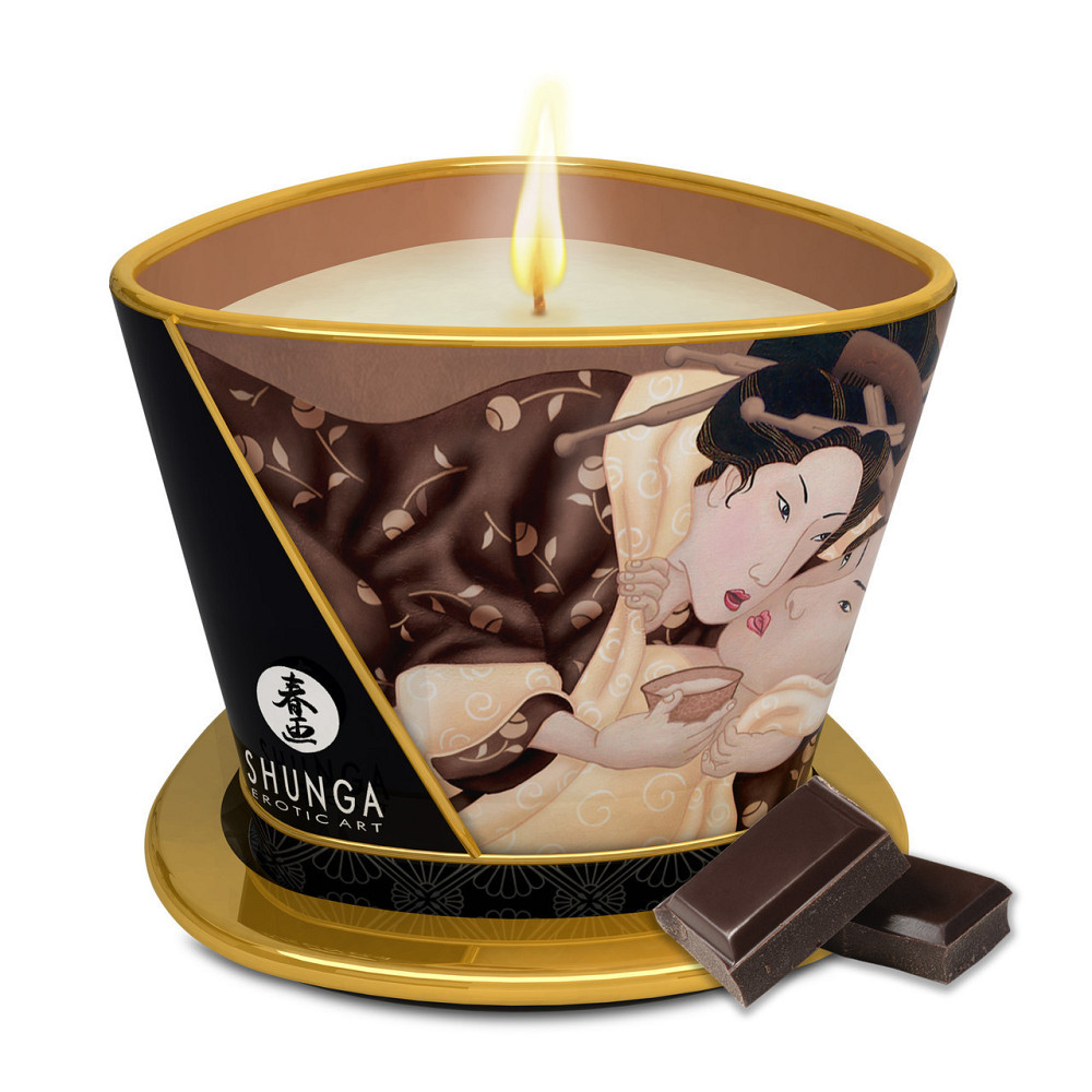 Масажна свічка Intoxicating Chocolate, аромат шоколаду, 170 мл SHUNGA (Канада) Sex Aura Київ - фото 1