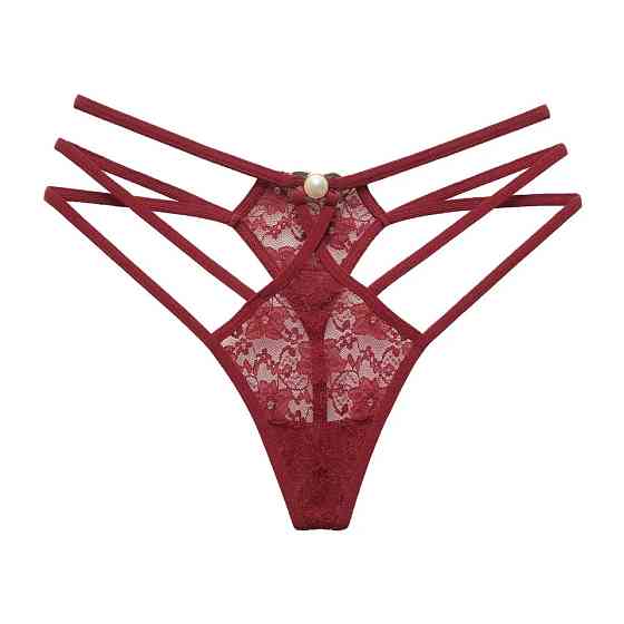 Эротичные стринги женские универсальный бордовый Киев