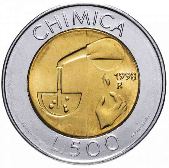 Монета 500 літрів. 1998 рік, Сан-Маріно.UNC Полтава
