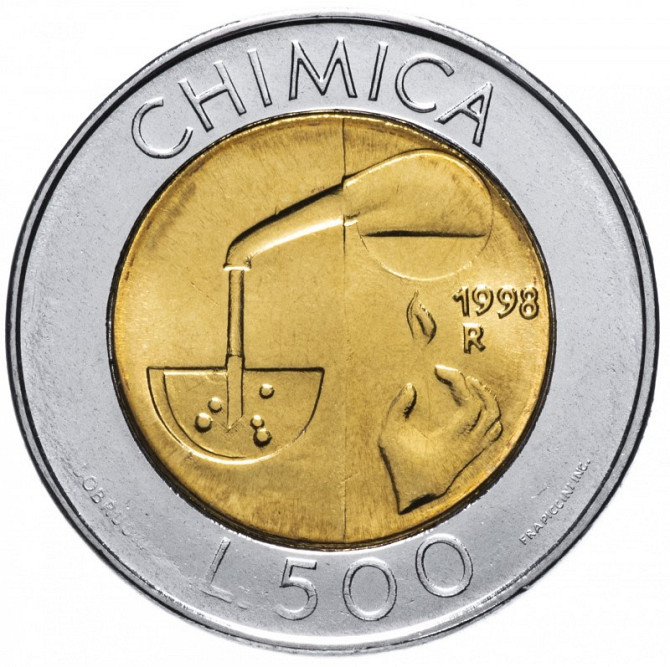 Монета 500 лир. 1998 год, Сан-Марино.UNC Полтава - изображение 1