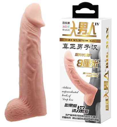 Подовжуюча насадка (на 8 см) BAILE - SEX TOYS BIG MAN, BI-026238 Sex Aura Київ