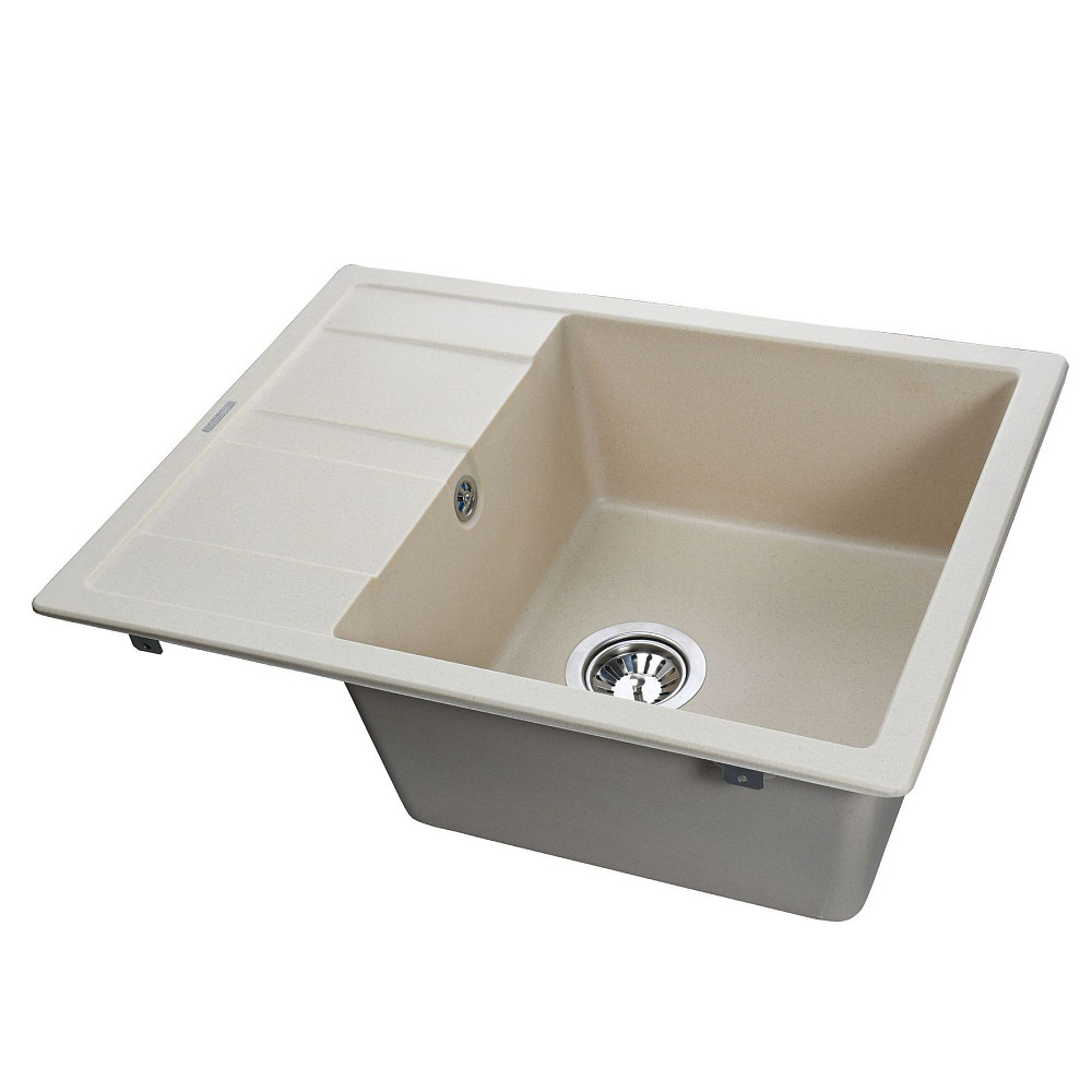 Гранітна мийка Globus Lux ONE слонова кiстка 650х500 Тернополь - изображение 2