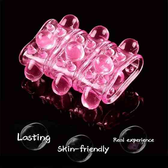 Эластичная рельефная насадка на пенис Винница