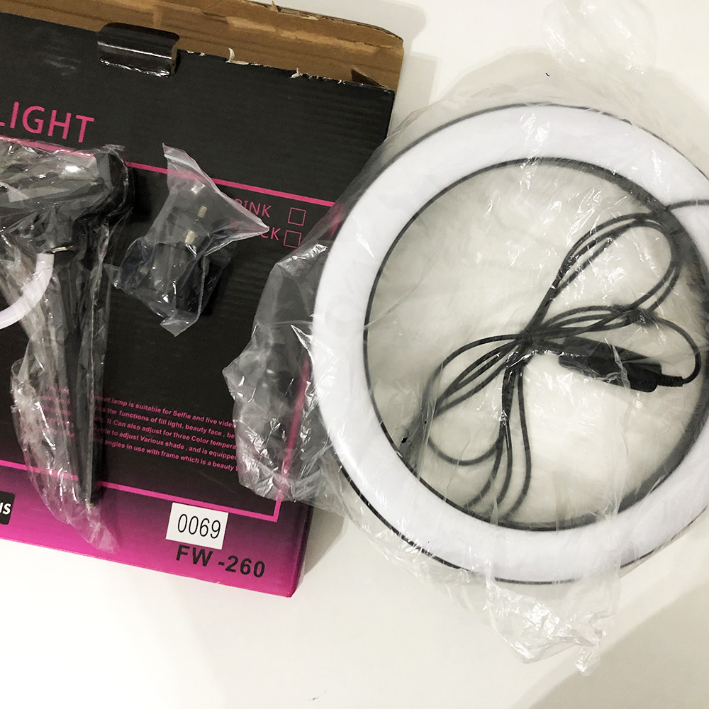 Кольцевой свет 26 см, Светодиодное кольцо для профессиональной съемки, Кольцевой свет ZX-476 для стрима Киев - изображение 5