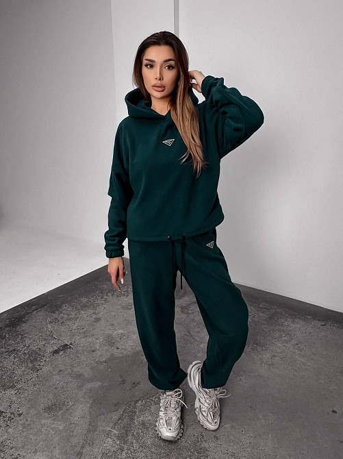 Женский теплый костюм, из флис полара L-XL, смарагд Одеса - фото 5
