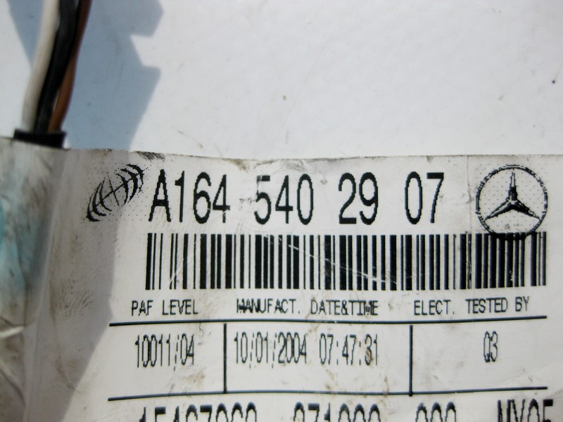 Mercedes-Benz  A1645402907 Джгут електропроводки мікрофона S-Class W221 ML W164 Одесса - изображение 3