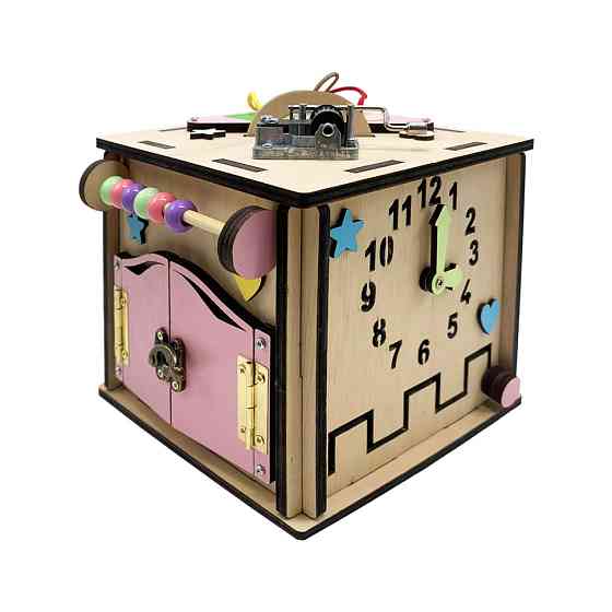 Развивающая игрушка Бизикуб Temple Group TG774136 15х15х15 см Натуральный Винница