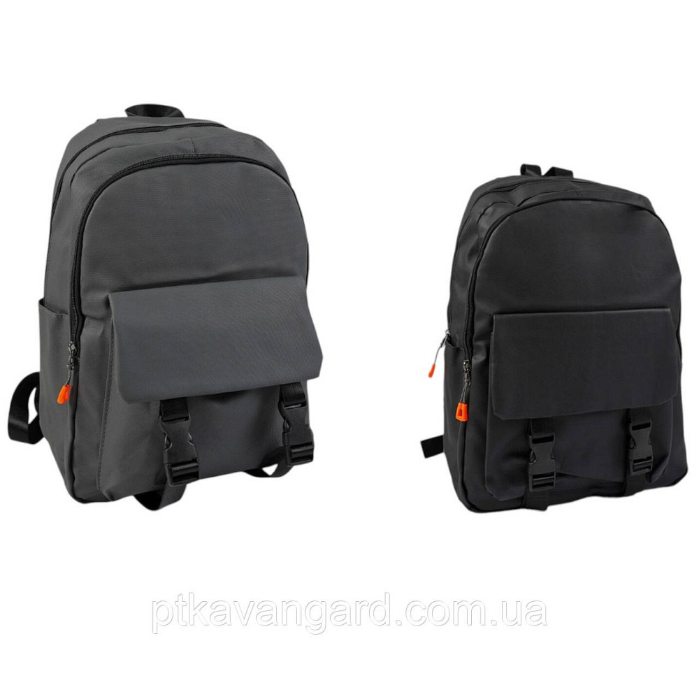 Городской рюкзак мужской (2 отделения, 3 кармана, размеры 29х14х40 см, на молнии, 2 цвета) Хмельницкий - изображение 1