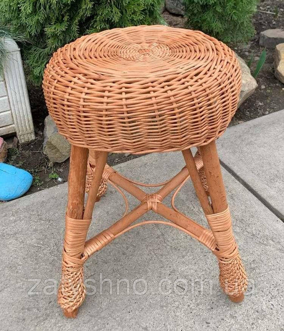 Пуфик из лозы плетеный круглый Киев - изображение 7