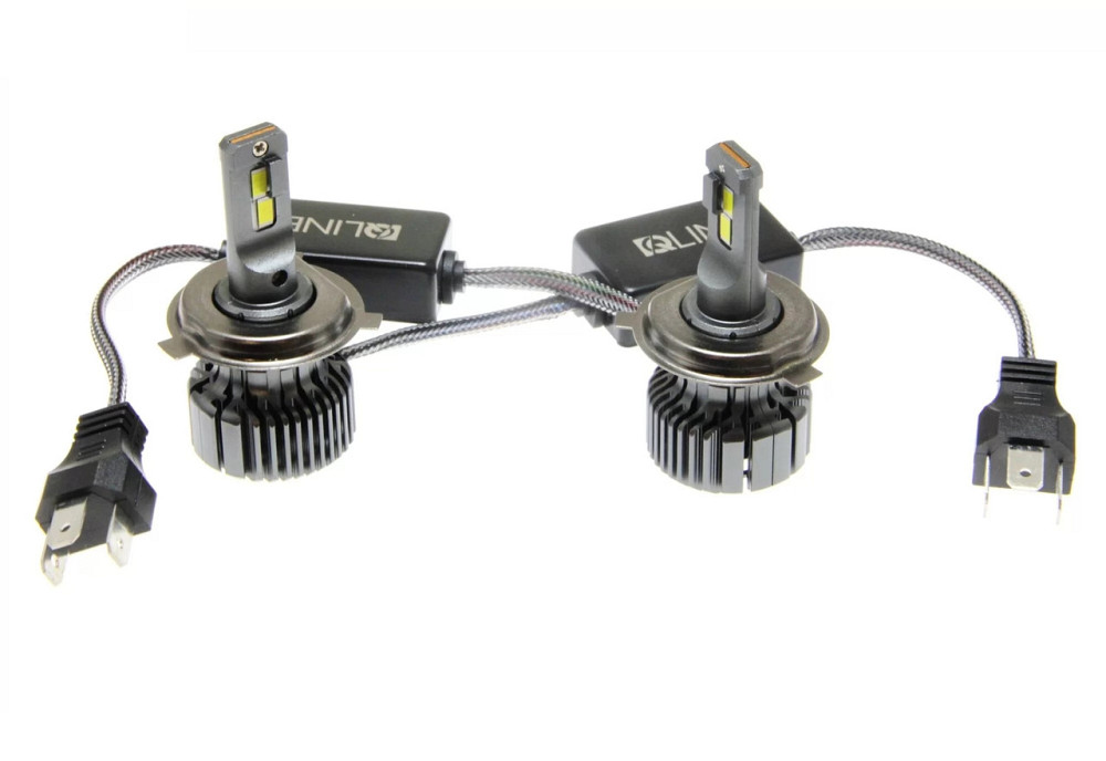 Комплект светодиодных ламп Qline Optima H4 6000K (2шт) 12V Харьков - изображение 1