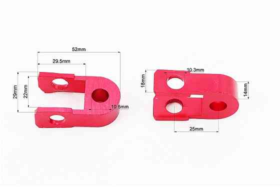 Подовжувач заднього амортизатора 25мм к-кт 2шт, червоний Київ