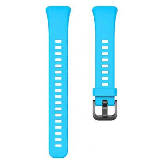 Силиконовый ремешок для фитнес-браслетов Huawei Honor Band 6 (Голубой) Николаев