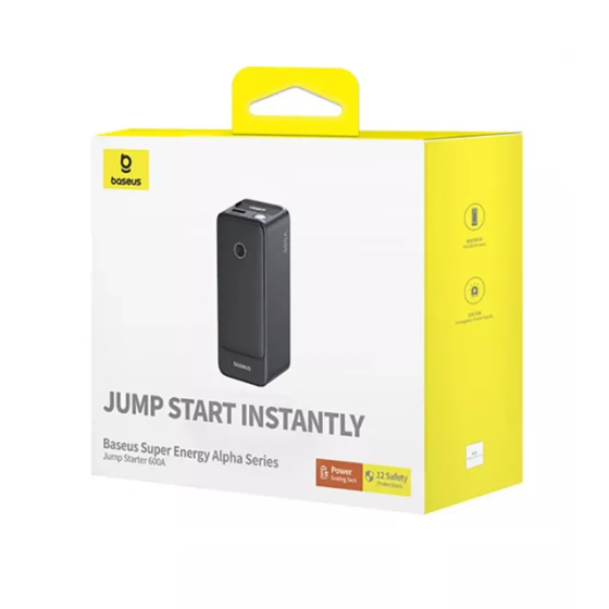 Пусковий пристрій для автомобільних акумуляторів Baseus Super Energy Alpha Series Jump Starter 600A Київ