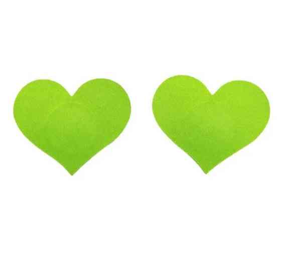 Наклейки на груди 5 на 6 см салатовий Київ