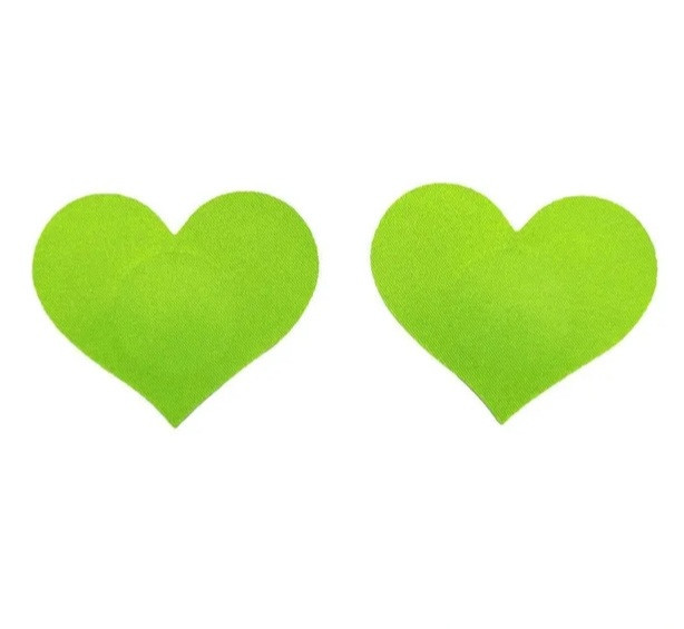 Наклейки на груди 5 на 6 см салатовий Київ - фото 1