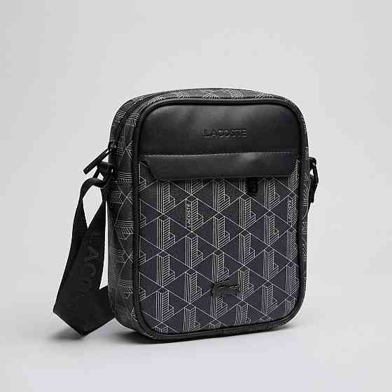 Мужская борсетка, сумка Lacoste, Лакоста (82439) черная Киев