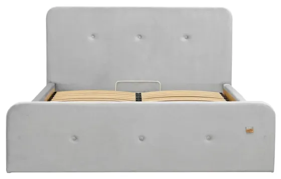 Ліжко Michelle VIP 140 х 200 см Monolith 84 З додатковою металевою цільнозварною рамою Сірий Київ