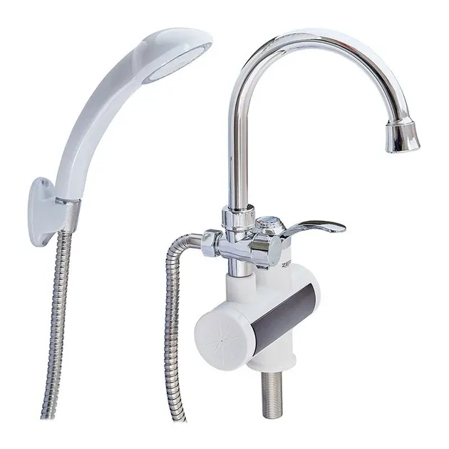 Проточний водонагрівач Zerix ELW22 електрокран 3,0 кВт стоячий з душем та лійкою (ZX4773) Чернівці - фото 1