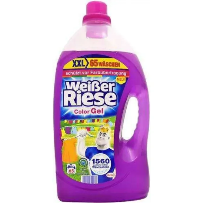 Гель для стирки цветных вещей Weiber Riese Color Gel Bergwiesengrische 4,74 л 65 стирок Львов - изображение 1