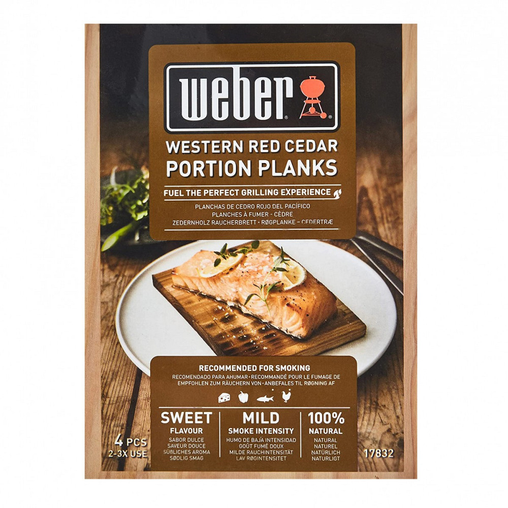 Планки кедрові порційні для копчення Weber, 4шт 17832 Код: 010811 Рівне - фото 1