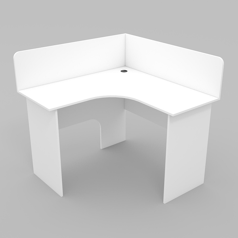 Стол угловой ОСК-3, Белый, 1100/1100/1060 Львов - изображение 1
