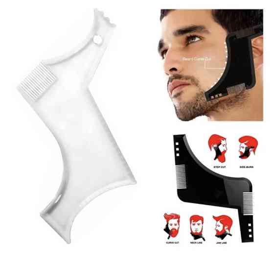 Шаблон для бороды, трафарет для бороды и усов, стайлер, триммер для бороды, чорный Киев