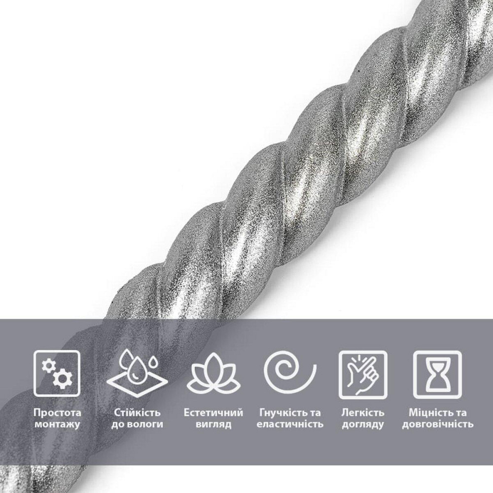 Молдинг 5000х10х7мм Серебряный SW-00002681 Киев - изображение 4