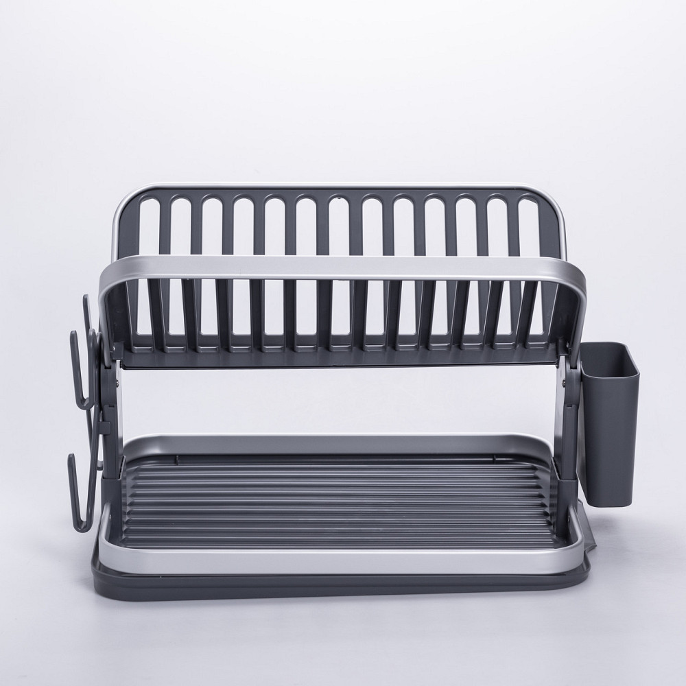 Yiwu Сушарка складна для посуду двоярусна з піддоном HP-46-11 Коломыя - изображение 6