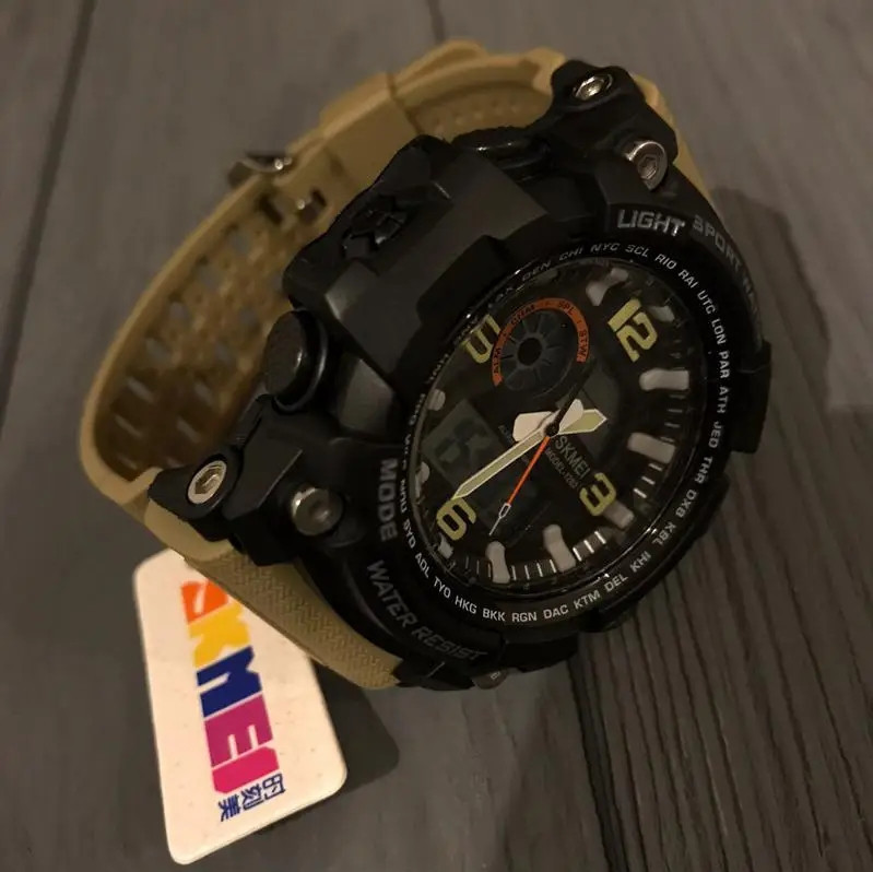 Мужские наручные часы Skmei Disel 1283 Хаки Киев - изображение 5