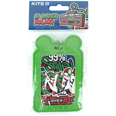 Бейдж Kite вертикальный на шнурке, зеленый (K24-296-2) Винница - изображение 4