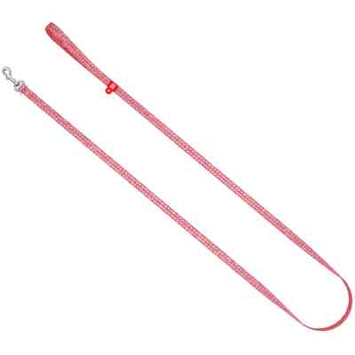 Повідок для котів WAUDOG Re-cotton світловідбивний XS 200х1 см червоний (16443) Вінниця