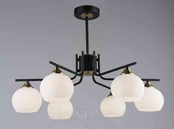 Люстра N6616/6 Чорний+Мідь Київ