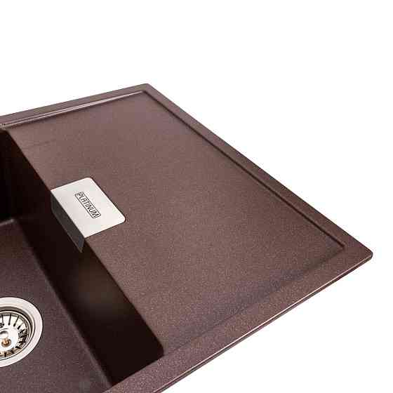 PLATINUM Гранітна мийка для кухні Platinum 8650 DIAMOND матова (мокко) Київ