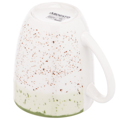 Чашка Ardesto Siena, 360мл, порцеляна, біло-зелений (AR2936SWG) Винница - изображение 4