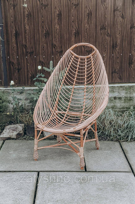 Кресло п плетеное из лозы большое для фотосесии Киев - изображение 2
