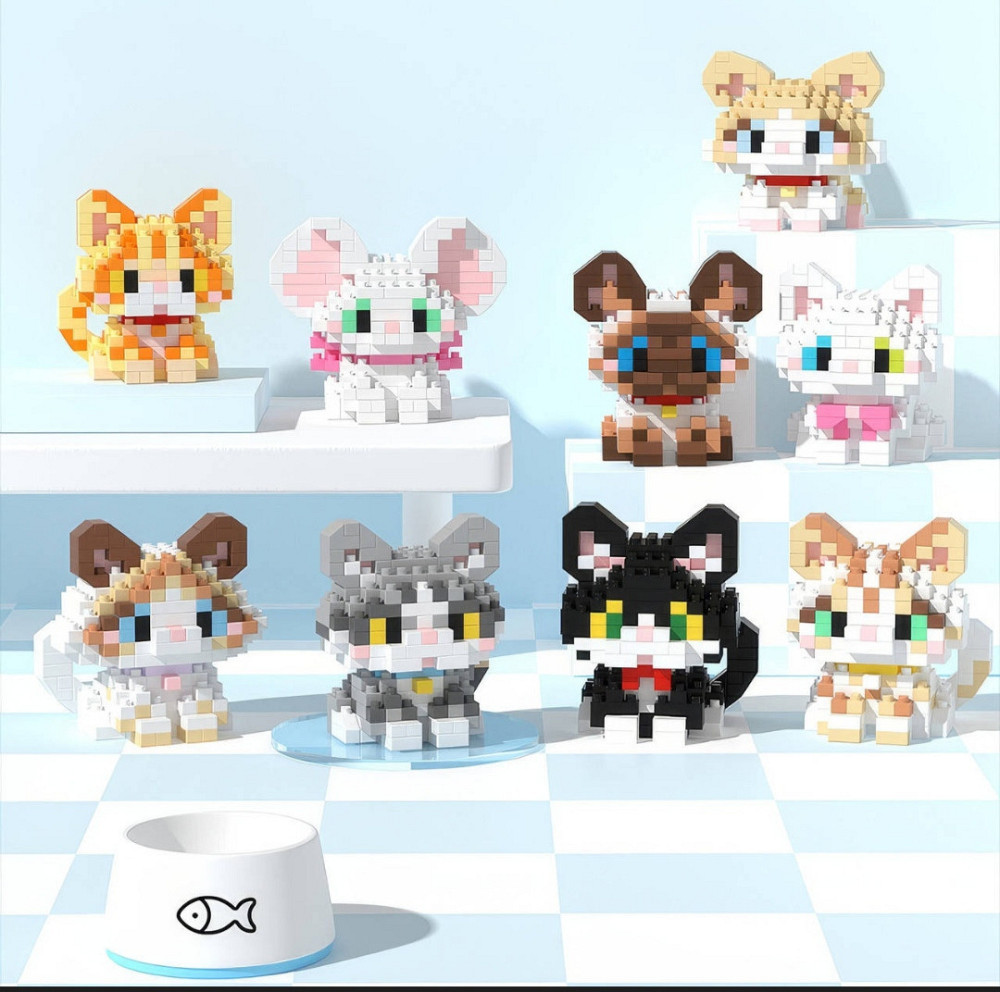 Конструктор Mekansm Кіт і Пес — 296 деталей, Micro Diamond Blocks, 3D Киев - изображение 3