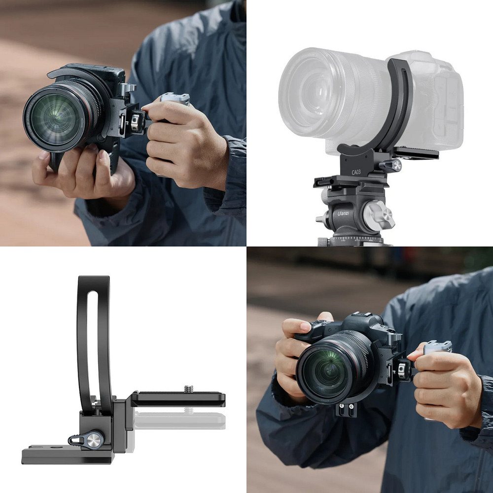 Вертикальне кріплення для камери на штатив 0-90° Ulanzi CA03 Київ - фото 4