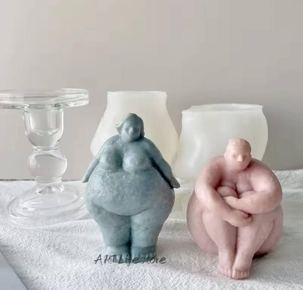 Силіконова форма для свічки «Фігура тіла» body positive Київ - фото 2