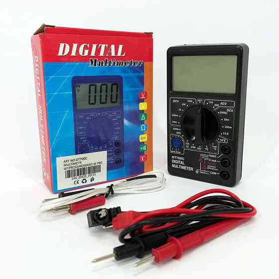 Тестер электрический мультиметр DT 700C, Точный автомобильный мультиметр, Мультиметр HU-690 для электротехники Киев