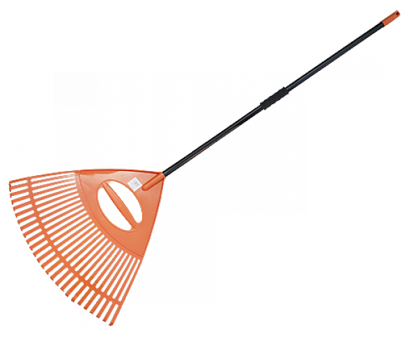 Граблі віялові 26 зубців з металевим держаком, KT-CXGH26-M Київ - фото 1